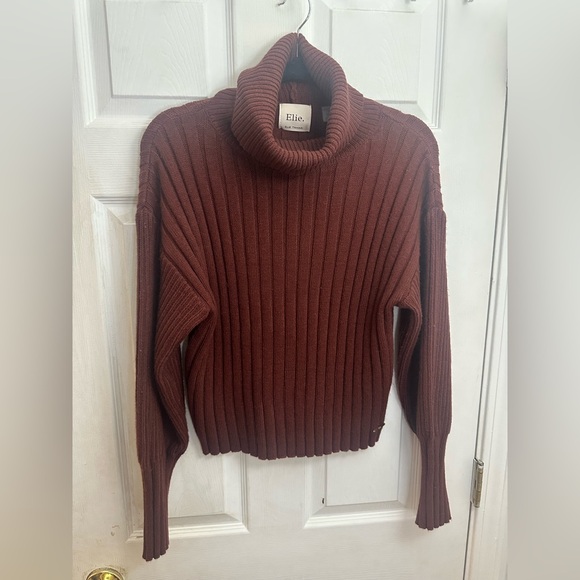 Elie Tahari Sweaters - Women's Rust Brown Turtleneck Sweater